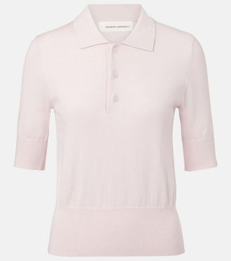 Extreme Cashmere N°351 Park cotton and cashmere polo shirt