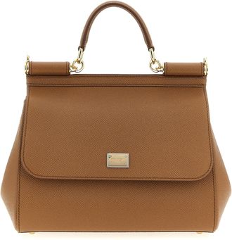 Dolce & Gabbana Sicily Borse A Mano Marrone-Donna