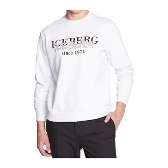 Iceberg Sweatshirts, male, White, Size: XL Felpa