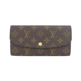 Louis Vuitton Brown Coated Canvas Long Wallet (Bi-Fold) (Pre-Owned)