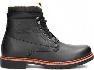 Panama Jack P03 Aviator - Mens Black Leather Ankle Boots