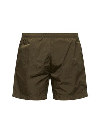 C.P. Company Mens Swim Shorts Eco-Chrome R Ivy Green Polyamide Beachwear Sea Clothing