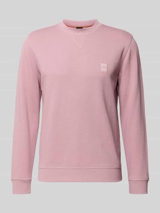 Boss Orange by Hugo Boss BOSS Orange Regular Fit Sweatshirt aus reiner Baumwolle Modell WESTART in Rosa, Gr&ouml;&szlig;e XXXL