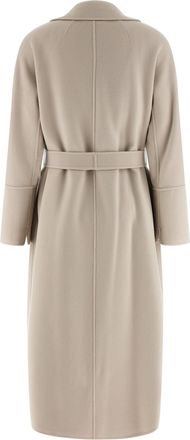 Max Mara Womens Beige Virgin Wool Coat Clothing