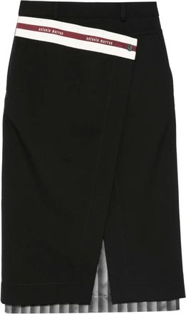 Antonio Marras Gonna midi Rock a righe - Nero