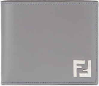 Fendi Grey FF Squared Wallet