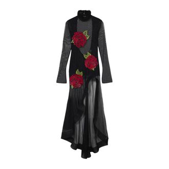 Blumarine Jurk met pailletten - Dames - Jurken - Zwart - Maat: XS Polyamide