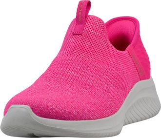Skechers Womens Hands Free Slip Ins Ultra Flex 3.0 Smooth Step Sneaker, Hot Pink, 5 UK