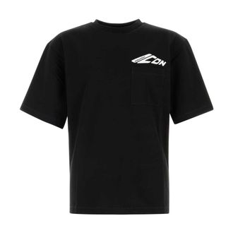 Dsquared2 T-Shirts, male, Black, Size: S Black Cotton Tee Classic Style