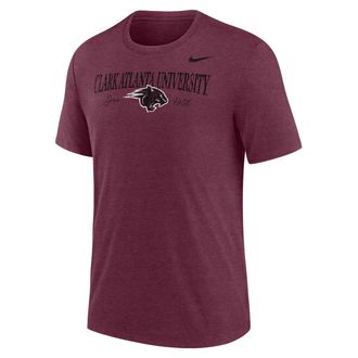 Nike Mens College (Clark Atlanta University) Tri-Blend Short-Sleeve T-Shirt in Red | M21372CLAU25-DKH