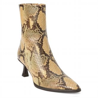 Matisse Footwear Womens Gabbie Snake Ankle Boots In Beige
