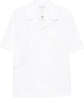 Marine Serre Lace-insert Short-sleeves Shirt