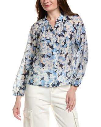 Bella Dahl Long Sleeve Shirred Raglan Shirt