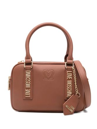 Love Moschino logo-lettering tote bag - Brown