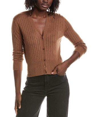 Max Mara Studio Nogara Silk & Wool-Blend Cardigan