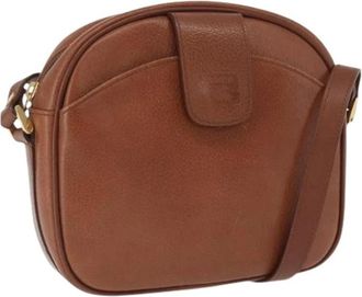 Burberry Pre-owned Schoudertas - Dames - Vintage Schoudertas - Bruin - ONE Size - Leer - Vintage
