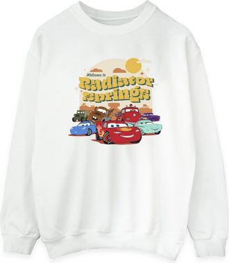 Disney Dames/Dames Cars Radiator Springs Groep Sweatshirt (Wit)