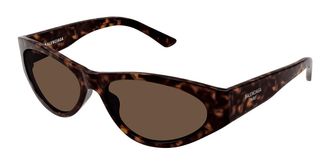Balenciaga BB0367S 002 Womens Sunglasses Tortoiseshell Size 60