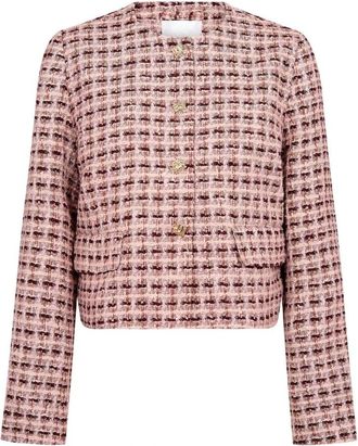 Co'Couture Jassen, Dames, Roze, XS, Tweed, Blazers