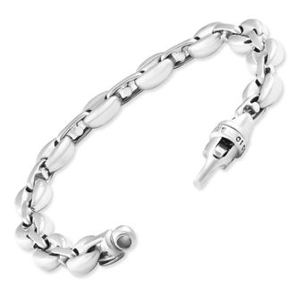 Pompeii3 Mens Link 14k Gold (56gram) or Platinum (90gram) 5-10mm Bracelet 8.5