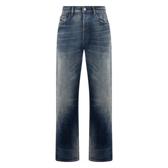Diesel Straight Jeans, male, Blue, Size: W29 D-Macs Straight Jeans