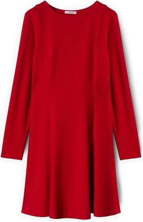 Motivi Jurk met A-lijn in Milano Steek - Dames - Korte kleedjes - Rood - XS - Nylon - Kleedjes