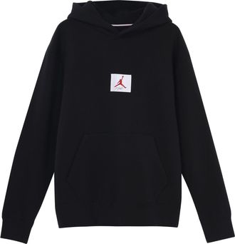 Nike Jordan Air Jordan Flight Logo Casual Sports Fleece Lined Pullover Black CZ8261-010