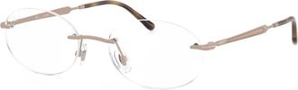 Ray-Ban rimless round-frame glasses - unisex - Metal - 52 - Neutrals