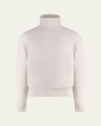 Umit Benan Mens Cashmere Milano Knit Turtleneck Sweater
