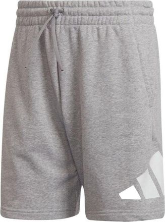 adidas Mens adidas Geometry Logo Printing Elastic Waistband Sports Shorts Japanese Version Gray HA1426