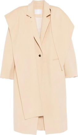YCH single-breasted trench coat - Yellow