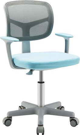 Costway Costway - Silla Para Escritorio Para Ni&ntilde;os, Silla Para Ordenador Para Ni&ntilde;os Con Altura Regulable, Ruedas Con Frenos, Silla Giratoria De Red Para Ni&ntilde;os