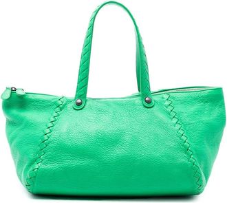 Bottega Veneta Pre-owned Bottega Veneta Intrecciato Trimmed Cervo Tote Ladies 233196 V174R 3702