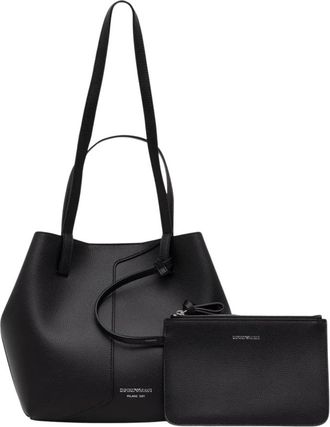 Emporio Armani Shopper Tas - Dames - Shoppers - Zwart - ONE Size - Leer - Tassen