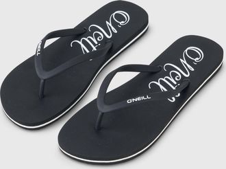 O'Neill Zehentrenner ONEILL PROFILE LOGO SANDALS, Damen, Gr. 36, schwarz out, Synthetik, Schuhe Zehentrenner, sportlicher Stil, mit Gummilaufsohle, f&uuml;r warme 