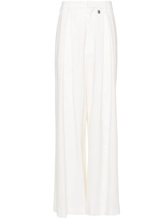 Giuseppe Di Morabito wool flared trousers - Neutrals