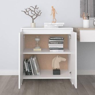 Berkfield Home Sideboard White 70x41x75 cm Engineered Wood | Size: 70 x 41 x 75 cm