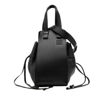 Loewe Pre-owned Hammock Drawstring Satchel - Dames - Pre-owned - Zwart - Maat: ONE Size Leer