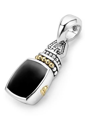 Lagos Rittenhouse Semiprecious Stone Clip Pendant in Black Onyx at Nordstrom