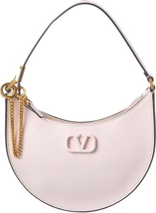 Valentino Vlogo Grainy Leather Shoulder Bag