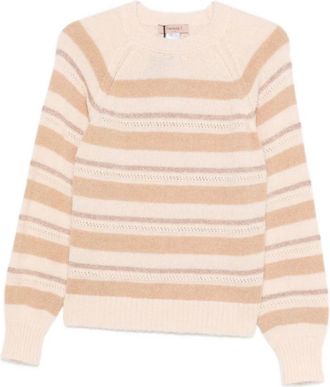 Twinset Stijlvolle Sweater Set - Dames - Ronde hals truien - Beige - L - Truien & Vesten