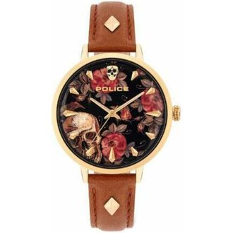 Police P16034Msg02 Horloge - Dames - Accessoires - Geel - Maat: ONE Size