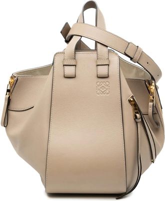 Loewe Borsa a tracolla Hammock piccola in pelle 2020 - Marrone