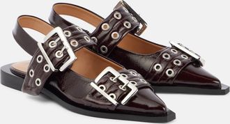 Ganni Slingback flats