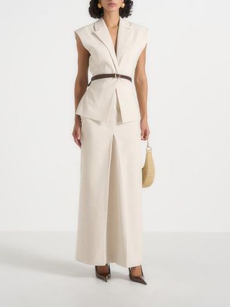 Mani&egrave;re De Voir Regine Maxi Skirt in Natural at Nordstrom, Size 10