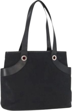 Bulgari Pre-owned Tote Bags, female, Black, Size: ONE SIZE Pre-owned Vintage Tote Bag