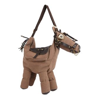 Generic Women Handbags - Cute Horse Design Shoulder Bag With Adjustable Strap | Canvas PU Leather With Retro Style, Outdoor Shopping Dating Travel Leisure Pur