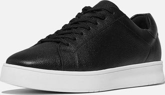 FitFlop Mens Fitflop Rally II Leather Mens Black Trainers