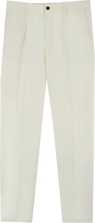 Slowear pleated-front tapered trousers - men - Cotton/Elastane - 32 - Neutrals