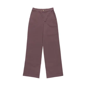 Nenette Wide Trousers, female, Brown, Size: W26 Wide Trousers